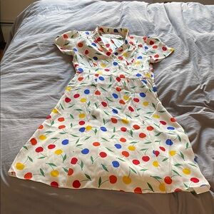 HVN polka dot dress size 4